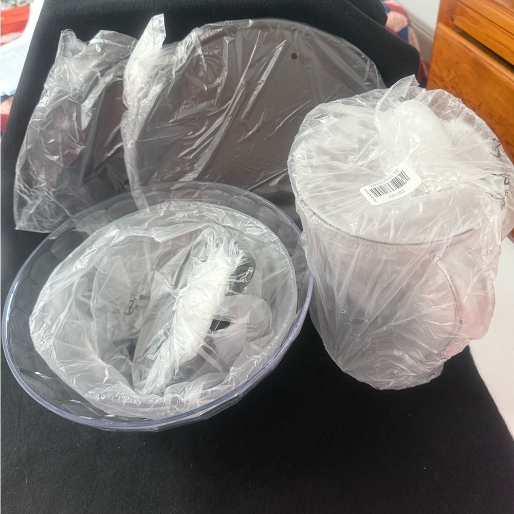 Clear Plastic Party Serving Set